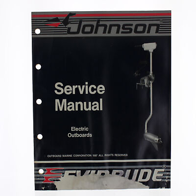 #ad OMC Johnson Evinrude Factory Service Manual Trolling Motor 1988 0507658 507658 $7.99