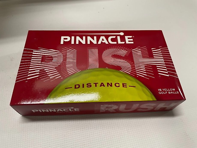 #ad NEW Pinnacle Distance Rush Golf Balls Yellow Set Of 15 $19.99