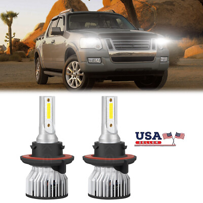 #ad H13 9008 LED Headlight Kit For Ford Explorer Sport Trac 2010 2007 High Low Beam $20.86