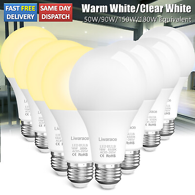 #ad A19 A21 LED Light Bulb E26 Eq. 90W 120W 150W 180W e27 6500K Daylight 3000K Warm $5.95