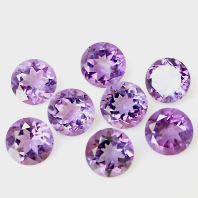 #ad Wholesale Lot 5mm to 10mm Round Facet Natural Amethyst Loose Calibrated Gemstone $187.99