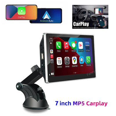 #ad Portable Universal 7quot; Touch Screen Car Stereo Radio Apple CarPlay Android Auto $69.79