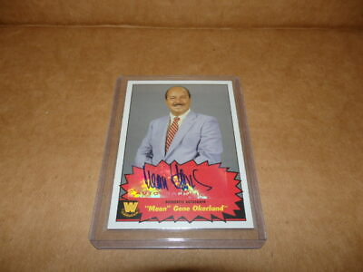 #ad quot;MEANquot; GENE OKERLUND 2012 Topps WWE Heritage Authentic Autograph Card *RARE $350.00