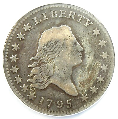 #ad 1795 Flowing Hair Half Dollar 50C Coin O 106 R5 NGC Fine Detail Rare Variety $2275.25