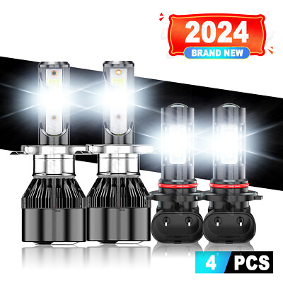#ad For Toyota RAV4 2001 2002 2003 2004 2005 4X Bright LED Headlight Bulbs Fog Light $24.99
