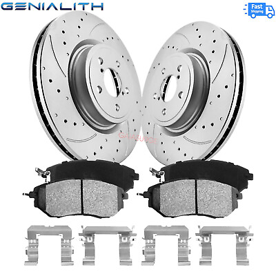 #ad Pair Front Brake Rotors Ceramic Pads for 2010 2014 LEGACY OUTBACK 3.6R 2.5GT $122.99