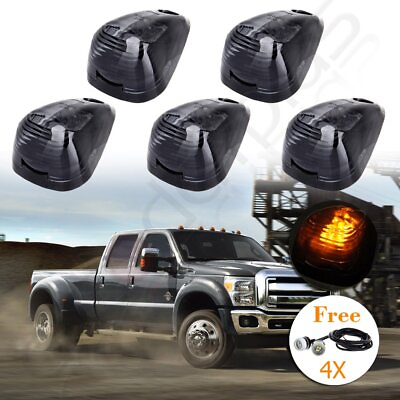 #ad 5X AMBER LED CAB MARKER RUNNING LIGHT FOR FORD DODGE TRUCK SUV 4X SIGNAL LIGHTS $31.89