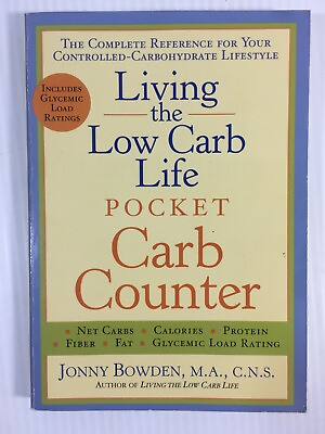 #ad Living the Low Carb Life Pocket Carb Counter Jonny Bowden Vintage Book $9.47