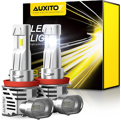 #ad AUXITO H11 H8 H9 LED Bulb 12000 Lumens 300% High Brightness 6500K Cool White $60.10