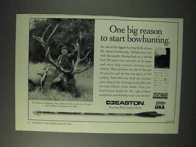 #ad #ad 1993 Easton Arrow Shafts Ad Start Bowhunting $19.99
