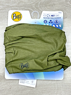#ad Buff Cool Net UV UPF Headwear Neck Gaiter for Heat SOLID OD GREEN Olive Drab $11.95