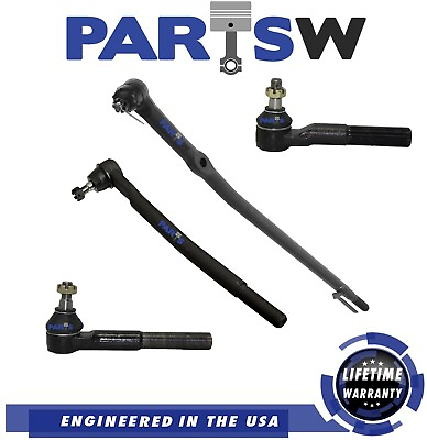 #ad 4 Pc Drag Link Tie Rod Set Steering for Ford Excursion F 250 F 350 2WD $89.75