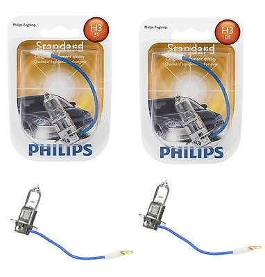 #ad 2x Philips H3 High Quality Vision 12336 Halogen Light Bulb Lamp Low High Beam $16.98