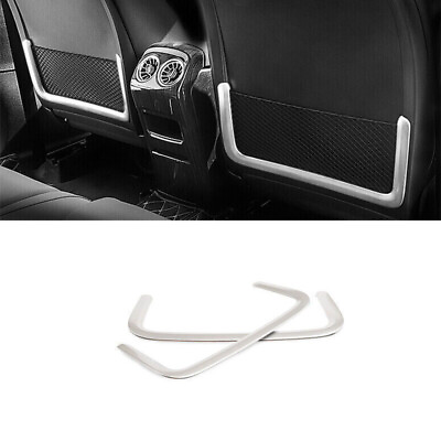 #ad For Benz GLB W247 2020 2023 Silver Aluminum Seat Back Net Pocket Sticker Trim 2* $75.38