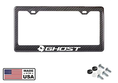 #ad Reflective Ghost Street Racing Carbon Fiber License Plate Frame Premium Carbon $39.95