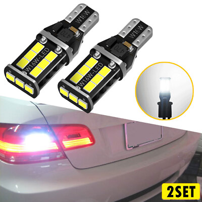 #ad 4x CANBUS White Error T15 Free 912 921 W16W LED Backup Lights Reverse 2400LM $15.29