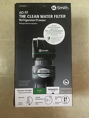 #ad AO Smith AO FF Clean Water Advanced Carbon Water Filtration System NSF Certified $19.99