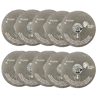 #ad High Quality Cutting Discs Ultra thin Wear resistant 10mm 75mm 75mm 3#x27;#x27; C $24.64