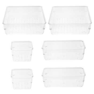 #ad 6Pcs Drawer Organizer Tray for Kitchen Bathroom Office $20.65