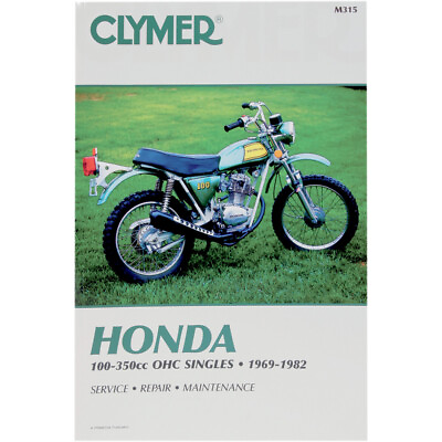 #ad CLYMER Physical Book for Honda 100 350cc OHC Singels 1969 1982 M315 $35.95