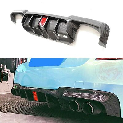 #ad #ad Rear Lower Diffuser for BMW 5 Ser F10 2010 2016 Modify to M5 Look W Light Carbon $329.00
