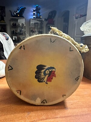 #ad Native American Drum Instrument Vintage Handmade 6 1 4 x 3 $43.19