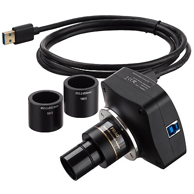 #ad AmScope 12MP USB3 Digital Microscope Camera Back illuminated Color CMOS C Mount $699.99