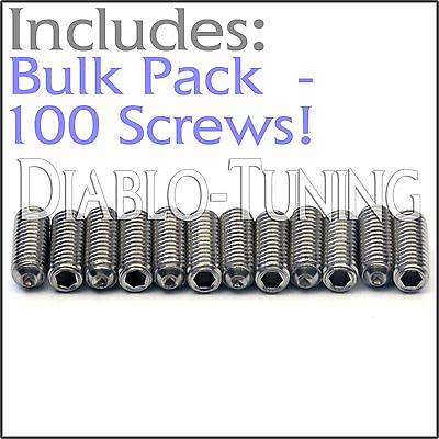 #ad BULK PACK QTY 100 M3 x 8mm Stainless Saddle Height Screws For Fender MIM Strat $12.08