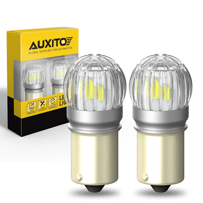 #ad 2X AUXITO 1156 Reverse LED Signal Light Backup BA15S Bulbs 7506 6000K Pure White $13.99