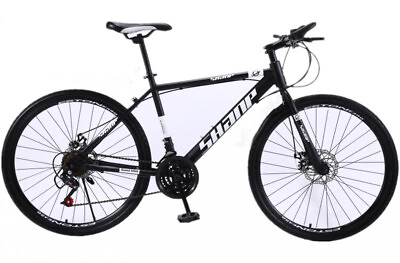 26in Carbon Steel Mountain Bike Women Cycling 21 Speed Mens Bikes Bicycle MTB $151.99
