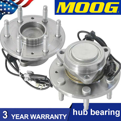 #ad 2X MOOG Front Wheel Hub Bearing Assembly For 2014 2018 Sierra 1500 Tahoe 2WD $195.48