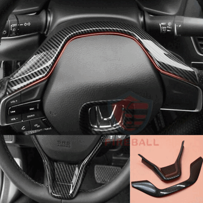 Carbon Fiber Style Steering Wheel Frame Cover Trim FOR HONDA ACCORD 2018 2021 US $13.69
