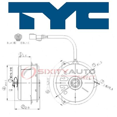#ad TYC Engine Cooling Fan Motor for 2002 2006 Acura RSX Belts Clutch zf $61.43