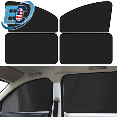 #ad 4 Pack Magnetic Car Window Sun Shade Cover Front Rear Shield UV Block Protection $13.99