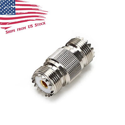 #ad SO 239 UHF Female to Female Coupler RF Adapter Barrel Connector for PL 259 Plugs $6.89