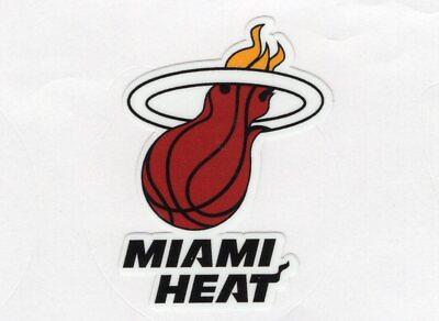 #ad Miami Heat Free Tracking decal window helmet hard hat laptop up to 14quot; $2.99