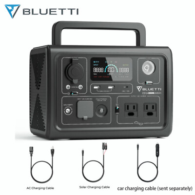 #ad BLUETTI EB3A 600W Portable Power Station Car charging cable UPS Battery Backup $149.00