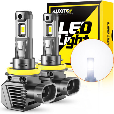#ad 2x AUXITO H8 H9 H11 LED Headlight Bulb Conversion Kit High Low Beam Bright White $32.99