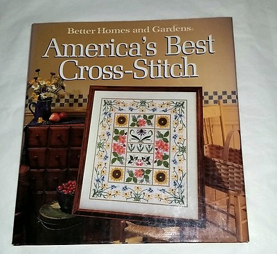 #ad AMERICA#x27;S BEST CROSS STITCH Hard Cover VTg 1988 192 pg Book Better Homes Garden $14.99