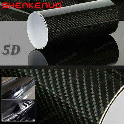 #ad 5D Waterproof Carbon Fiber Vinyl Car Wrap Sheet Roll Film Sticker Decal Paper US $8.99