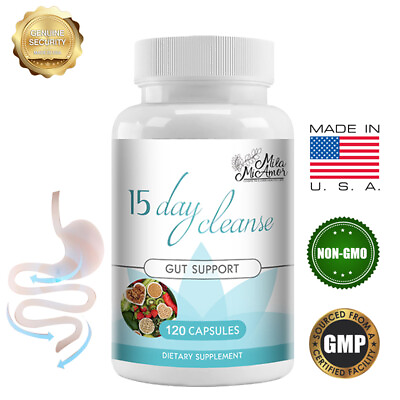 #ad Gut and Colon Support 15 Day Cleanse Colon cleansing capsules $8.20