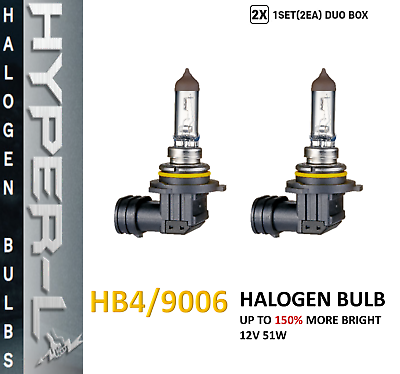 #ad 2x9006 HB4 Halogen 12V 51W Super Bright Upgrade Headlight Bulb 150% More Bright $10.50