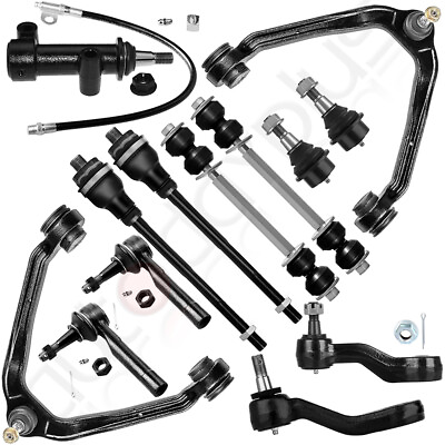 #ad 13pcs Front Steering Suspension Control Arms Tie Rods For 99 06 GMC Sierra 1500 $110.19