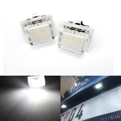#ad 2x LED License Plate Lights For 2008 2012 Mercedes Benz W204 C200 C300 C350 C63 $14.99