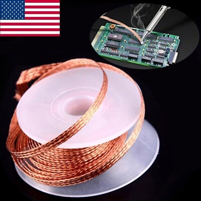 #ad 1PC 3.5mm 1.5M Desoldering Braid Solder Remover Wick Wire Repair Tool New $2.69