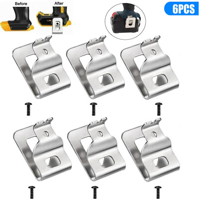 #ad 6pcs Electric Drill Belt Clip Replacement Hooks Clips Holder Fit for Dewalt tool $8.99