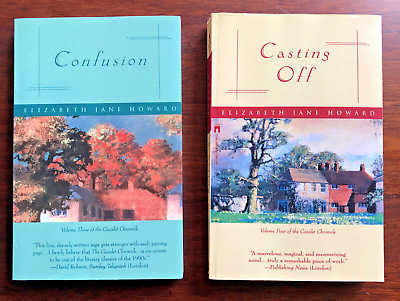 #ad BOOKS LOT 2 CONFUSION 3 an CASTING OFF v4 CAZALET CHRONICLE Elizabeth Howard $8.95