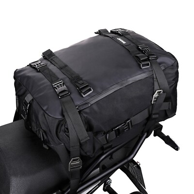 #ad Rhinowalk Motorcycle Rear Seat Bag 30L Pannier Waterproof Modular luggage bag $42.90