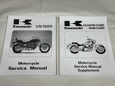 #ad 3 Hole Service Shop Repair Manual 1996 Kawasaki VN1500 D Vulcan 1500 Classic $34.39