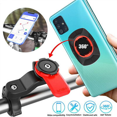 #ad Quad Lock Out Front Bike Twist Mountain Cradle Cycling Phone Holder Device $10.99